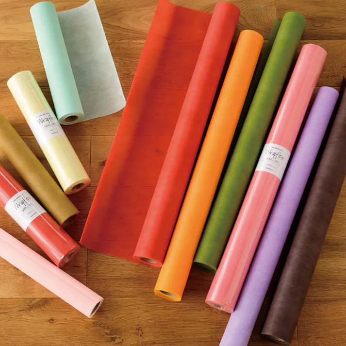 ヘッズ 包-不織布-ロール W650mm×20m巻 WRAPFLEX不織布ロール-モーブ(1巻(20m)) HEADS WF-RO9