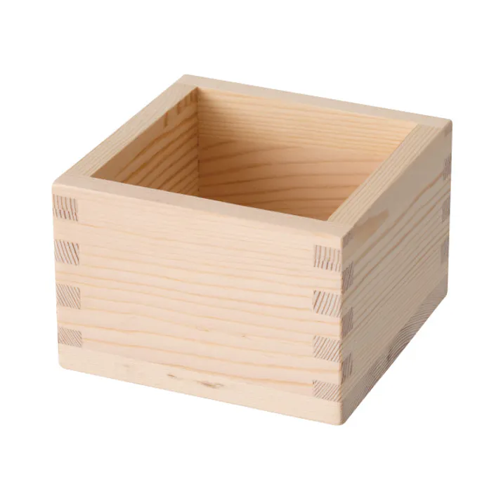 ヘッズ トレイ・カゴ-木 W105×D105×H70mm ウッドBOX-4/あられ組(6個) HEADS WOD-MB4