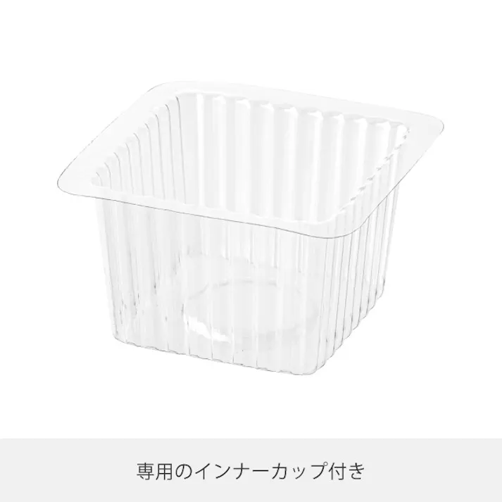 ヘッズ トレイ・カゴ-木 W105×D105×H70mm ウッドBOX-4/あられ組(6個) HEADS WOD-MB4