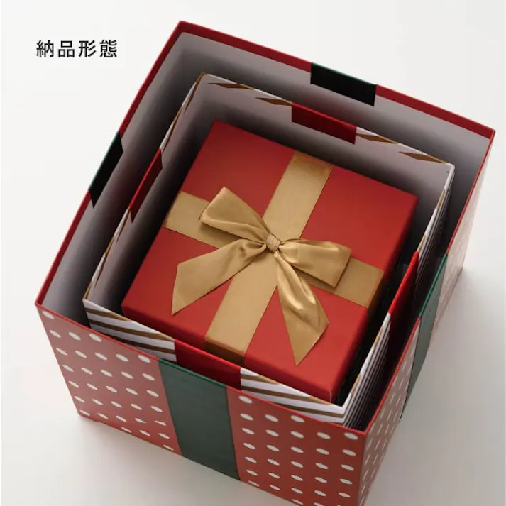 ヘッズ 販促-装飾-その他 大:1辺が30cm 中:1辺が25cm 小:1辺が20cm クリスマスディスプレイボックス1(1セット) HEADS X-DSB1
