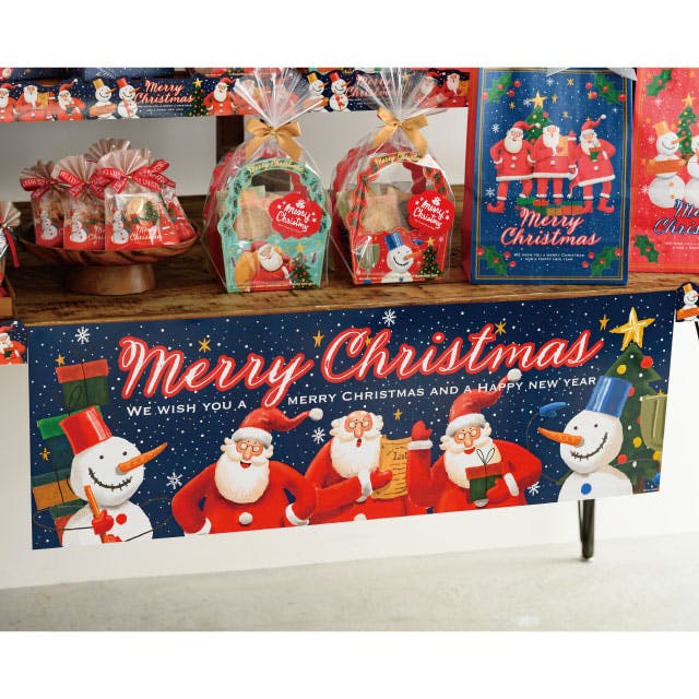 ヘッズ 販促－装飾－ポスター W900×H300mm 愉快なクリスマスポスター-1