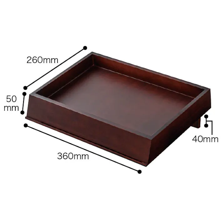 ヘッズ 販促-什器 W360×D260×H55mm ウッドディスプレイトレイ-4(1個) HEADS ZYU-DIT4