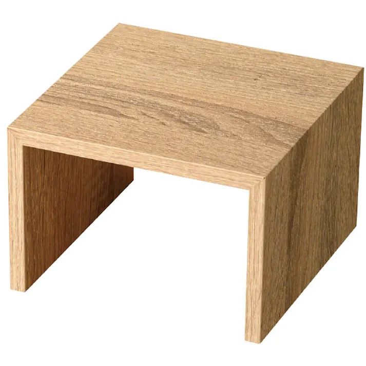 ヘッズ 販促-什器 W150×D150×H100mm コの字ラックS/ナチュラル-2(2個) HEADS ZYU-KON2