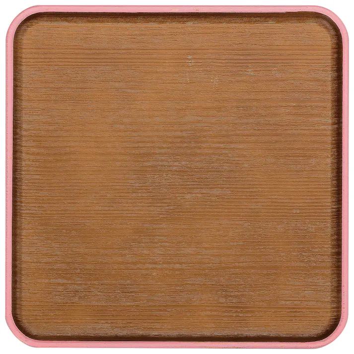 【isso ecco 24cm 正角 トレー】イッソエッコ 正方形トレー 軽い 落としても割れにくい 日本製 木製風 木目調 合成漆器 おしゃれなカフェ風食器 ウッド調木目食器 ABS樹脂食器【正和】/ピンク #4930689678497