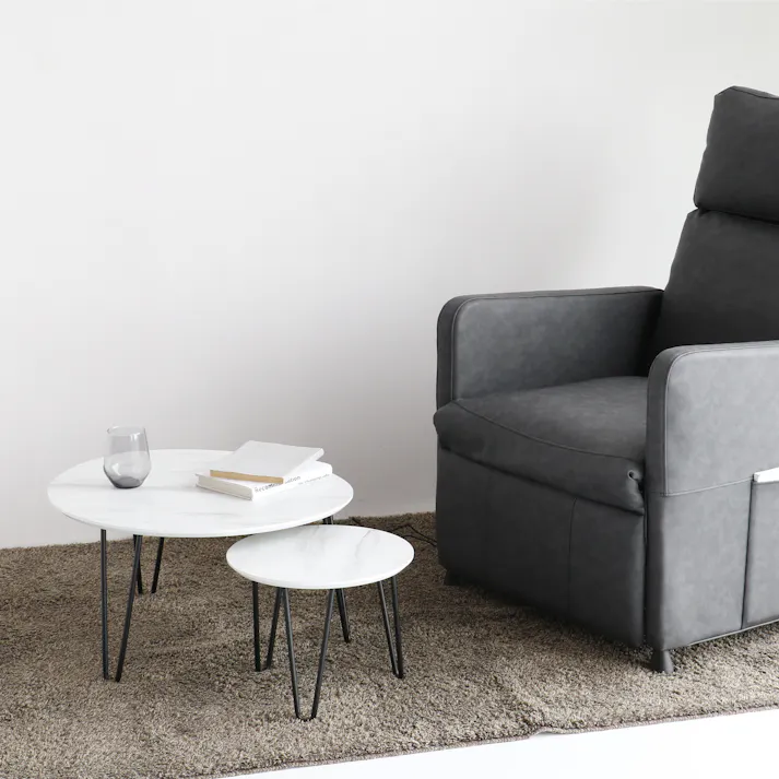 大理石調のネストテーブル Nest Table -theo-