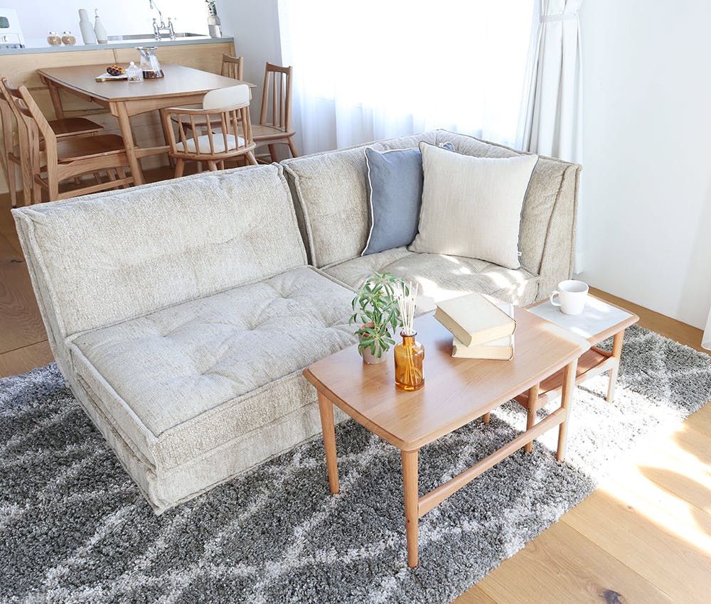 60's北欧ヴィンテージテイストのソファ Herit. Block Sofa L