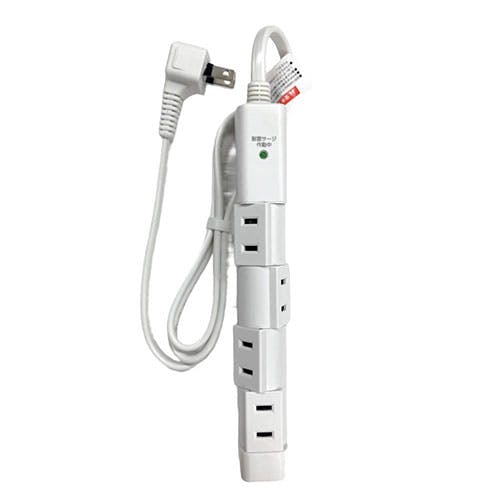 回転式電源タップ 4個口 1m ホワイト テレビ・AV機器 回転式電源タップ 4個口 1m ホワイト テレビ・AV機器