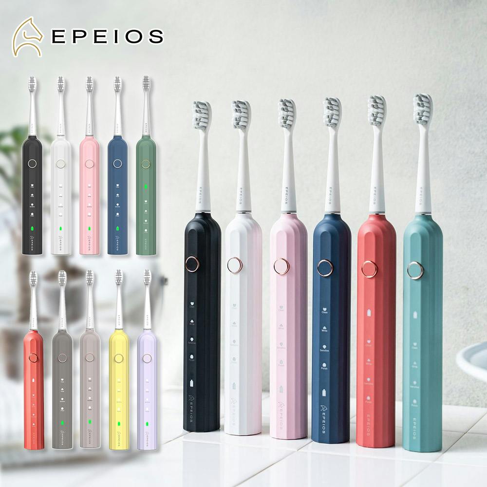 エペイオス EPEIOS Okare! 音波 電動歯ブラシ ET003 替えブラシ 2本付きライラックパープル 電動歯ブラシ エペイオス EPEIOS Okare! 音波 電動歯ブラシ ET003 替えブラシ 2本付きライラックパープル 電動歯ブラシ