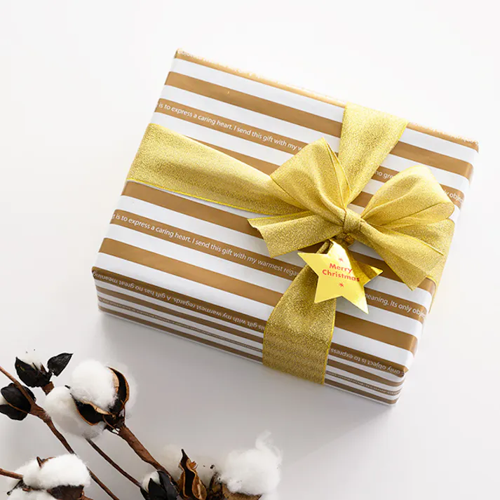 ヘッズ リボン-シャイン W38mm×20m巻 シャインリボンゴールド38mm(1巻) HEADS 38GOR