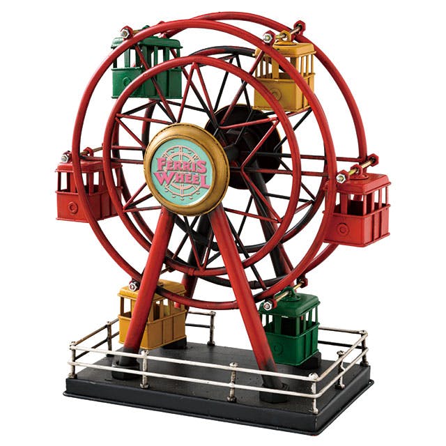 インテリア　ブリキの観覧車 観覧車 Ferris wheel 模型 アンティーク オブジェ レトロ ブリキ