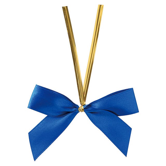 ヘッズ 小物－タイ－ワイヤー W70×H120mm サテンリボンワイヤータイブルー-1(50個) HEADS BU-YT1