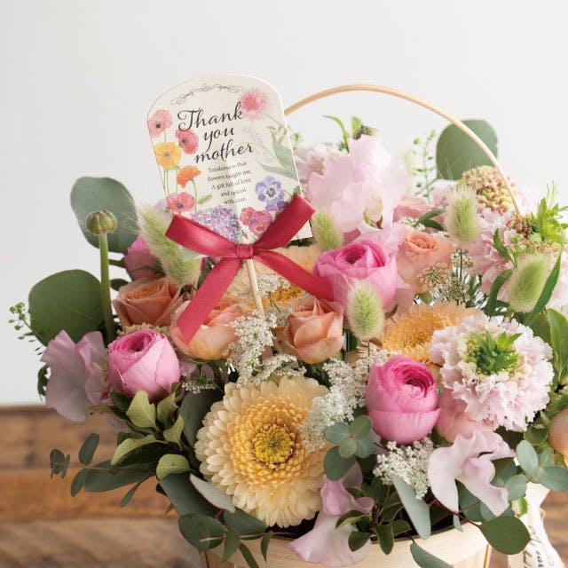 ヘッズ 小物－ピック－フラワー W90×H110(全長510)mm 母の日