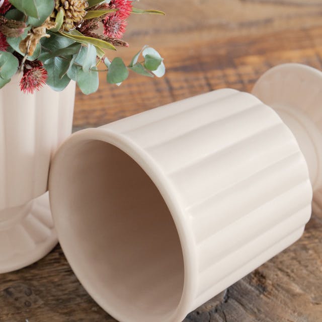 ヘッズ 雑貨－フラワーベース 直径110(90)×H145mm ハンドメイド