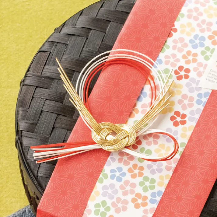 ヘッズ シール-ピース W85×H90mm 水引アレンジメントシール-2/あわじ(20枚) HEADS MHA-2S