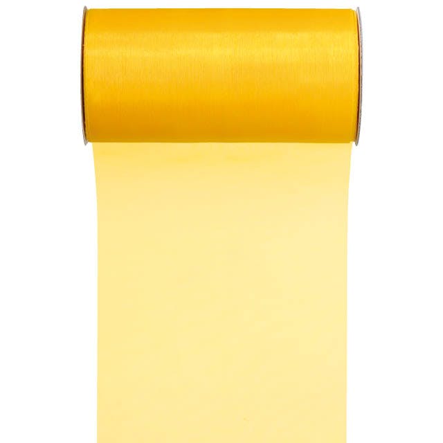 ヘッズ リボン－オーガンジー W150mm×25m巻 オーガンジーラッピングリボンロール-2／イエロー(1巻) HEADS ORG-WR2