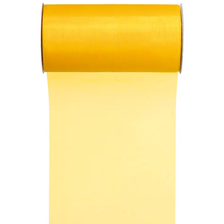 ヘッズ リボン-オーガンジー W150mm×25m巻 オーガンジーラッピングリボンロール-2/イエロー(1巻) HEADS ORG-WR2