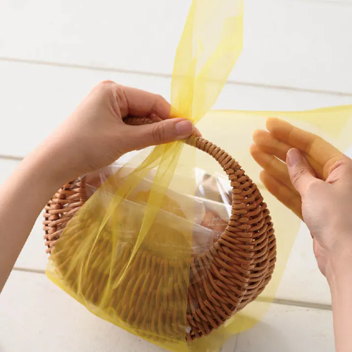 ヘッズ リボン-オーガンジー W150mm×25m巻 オーガンジーラッピングリボンロール-2/イエロー(1巻) HEADS ORG-WR2