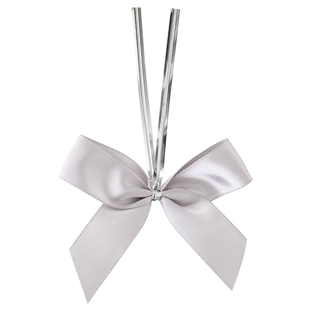 ヘッズ 小物－タイ－ワイヤー W70×H120mm サテンリボンワイヤータイスモーキーシルバー-1(50個) HEADS SSL-YT1