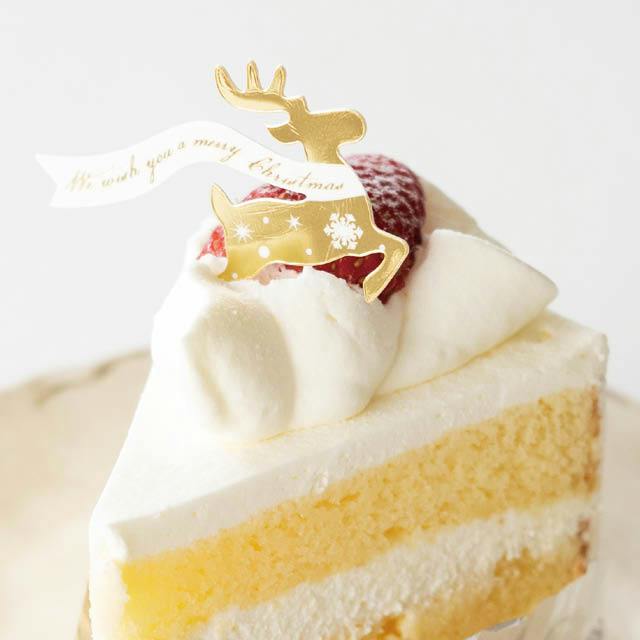 ヘッズ 小物－ピック－ケーキ W50×H35mm クリスマスケーキピック