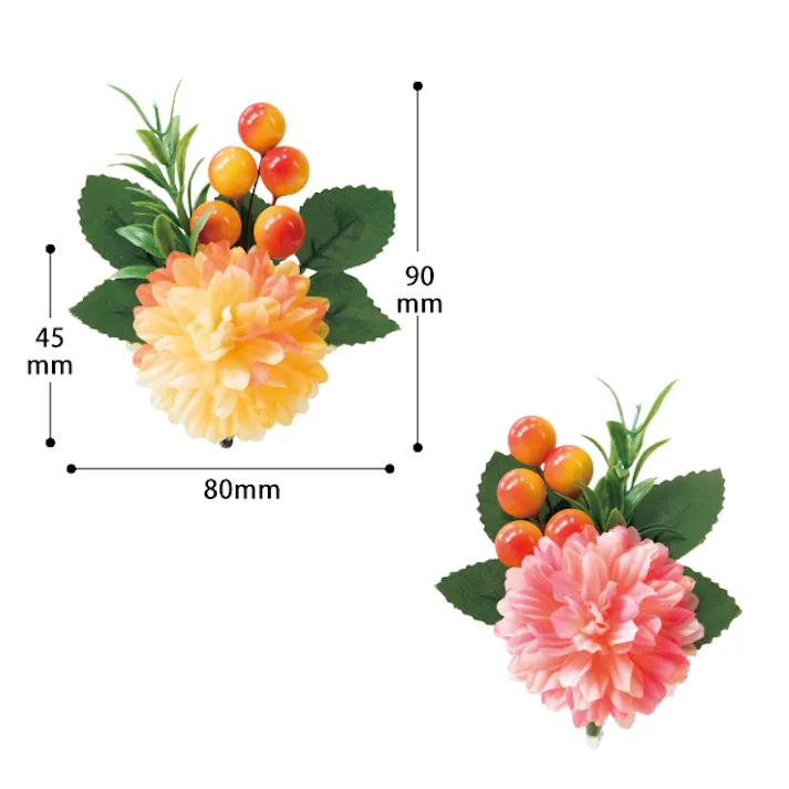 ヘッズ 小物-クリップ W80×D40×H90mm フルリールアレンジクリップ付S/ピンクマム-1(10個) HEADS ZAR-CLS1