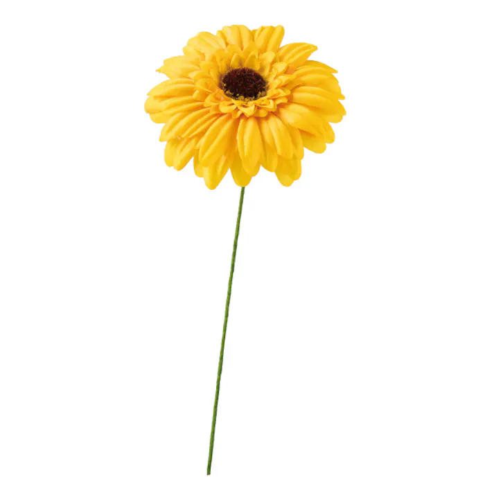 ヘッズ 小物-タイ-ワイヤー W70×D70×H170mm ガーベラフルリール-S/イエロー-4(12本) HEADS ZGE-YS4