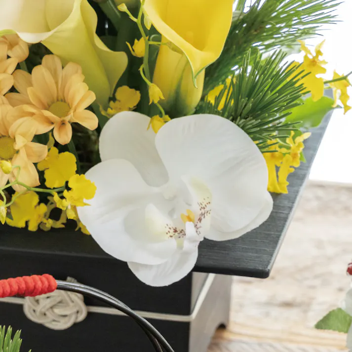 ヘッズ 小物-タイ-ワイヤー W100×H160mm 胡蝶蘭フルリール-S/ホワイト-1(10本) HEADS ZKO-YS1