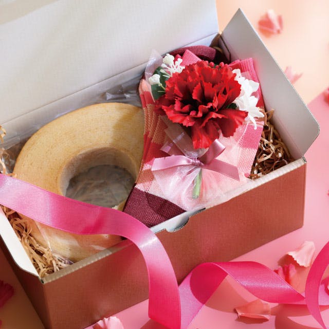 【masa】ブーケ2点 ヘッズ 花－その他 W100×D65×H130mm 母の日フルリールミニブーケ-1