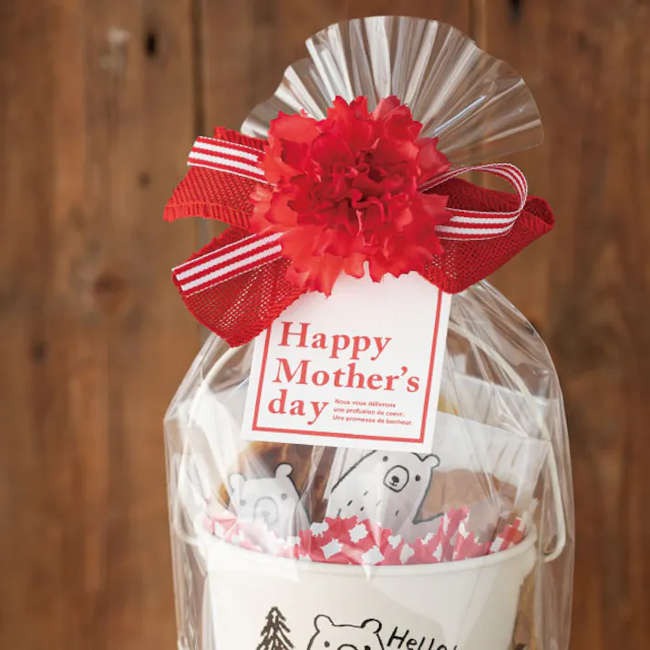 ヘッズ 小物-クリップ W140×H110㎜ 母の日フルリールクリップ付-1(10個) HEADS ZMA-CL1