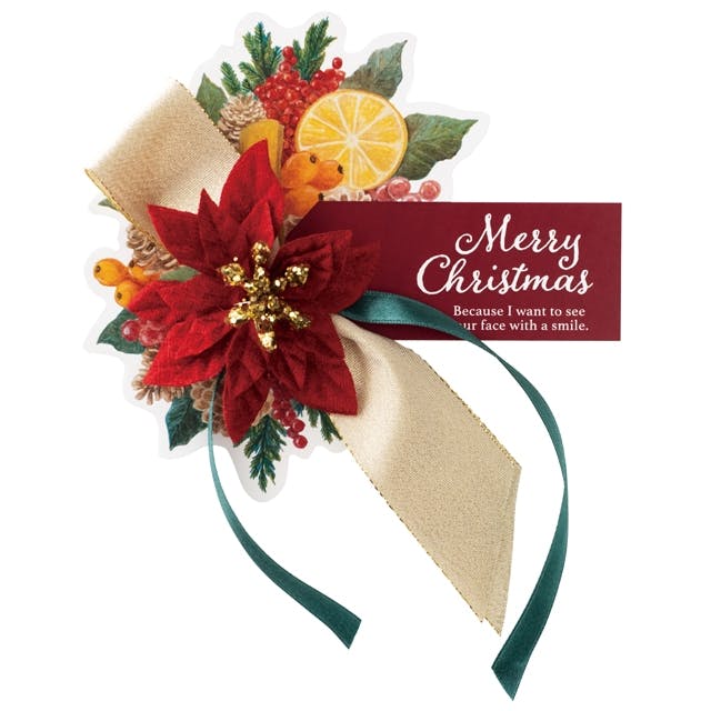 ヘッズ 小物-クリップ W170×H210mm ポインセチアフルリールクリップ付-1(10個) HEADS ZPO-CL1 ラッピング用品 ヘッズ 小物-クリップ W170×H210mm ポインセチアフルリールクリップ付-1(10個) HEADS ZPO-CL1 ラッピング用品