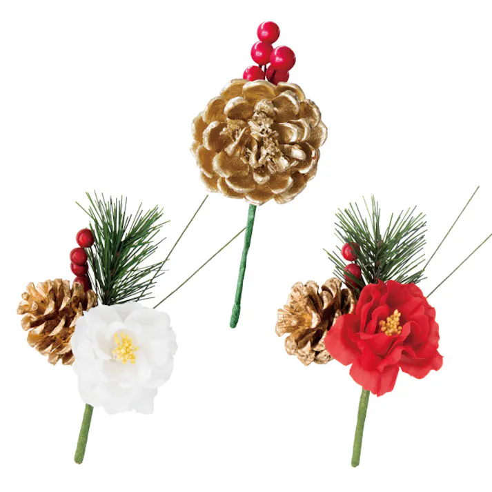 ヘッズ 小物-タイ-ワイヤー モチーフ:W90×D70×H90mm 全長:150mm 和風フルリール-S/赤椿(10本) HEADS ZWA-YS2