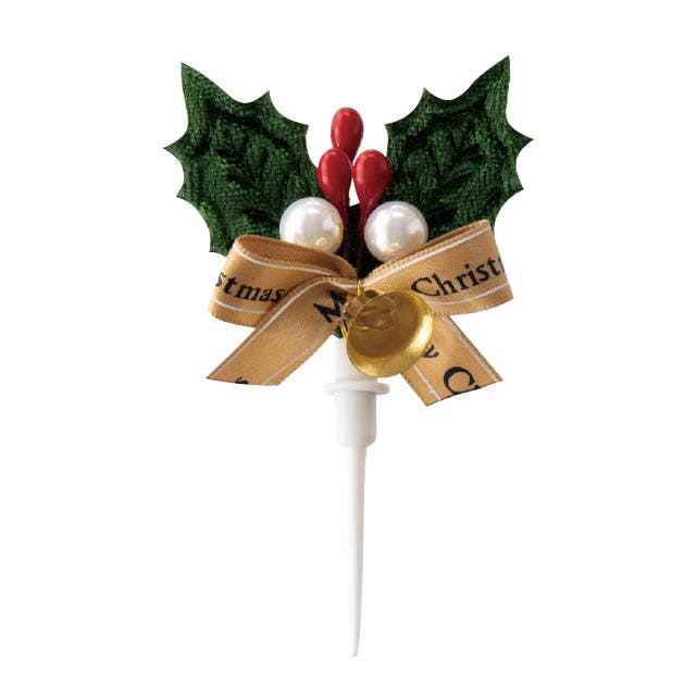 ヘッズ 小物－ピック－ケーキ W60×D25×H95mm クリスマスフルリールケーキピック-1(30個) HEADS ZX-PC1 包丁・ハサミ・調理器具・製菓用品