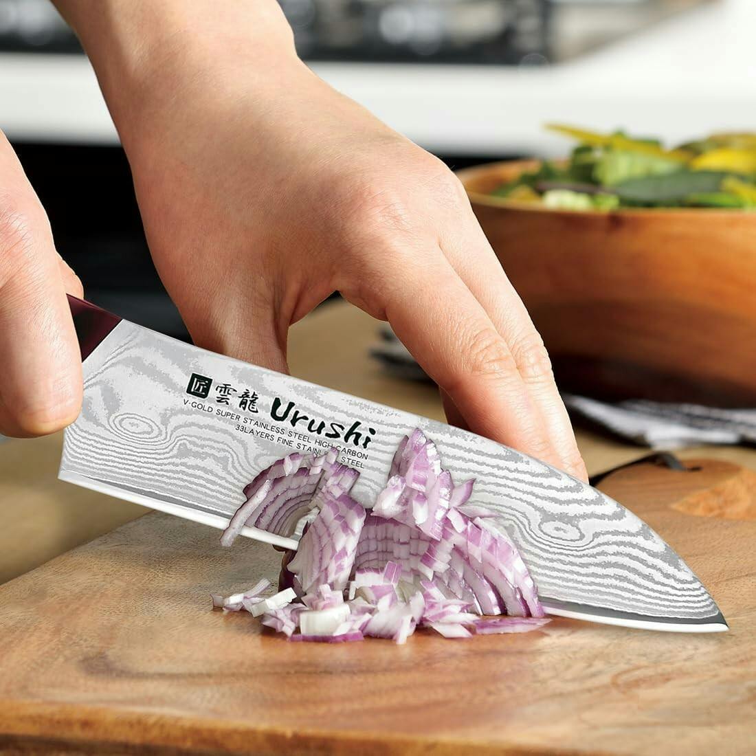 日本製】匠 UN-RYU 雲竜 URUSHI 三徳165mm UNR-201／包丁シリーズ