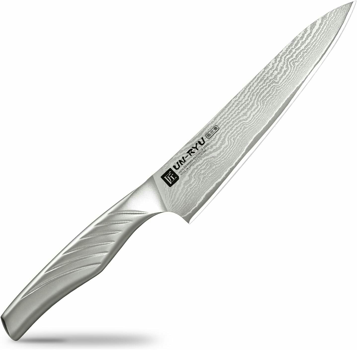 しばの 産業白寿 匠うんりゅう その他 中古ナイフ10セット 日本製】匠 UN-RYU 雲竜 木柄 ミドル三徳160mm UNR-02／包丁