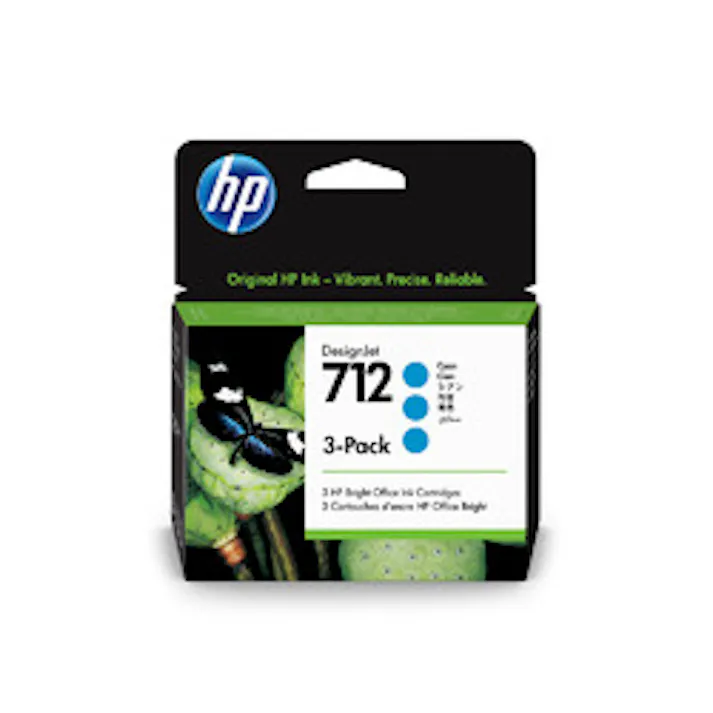 3ED77A HP712インクカートリッジ シアン29ml×3 目安在庫=△