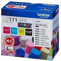 インクカートリッジ 4色パック(B/C/M/Y) LC111-4PK | 文房具