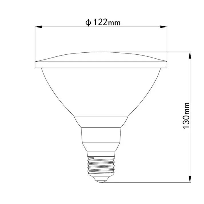 LED電球 E26 150形相当 防塵 防水仕様 IP65 高演色Ra95 フリッカーフリー 昼白色5000K BH-1526BC-SV-50