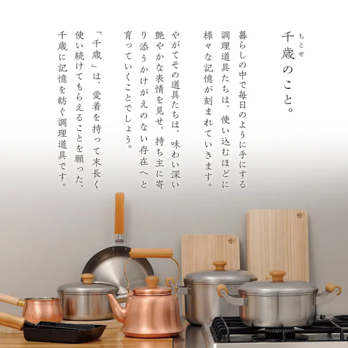 千歳 鉄 共柄揚げ鍋24cm CS-016 【日本製】