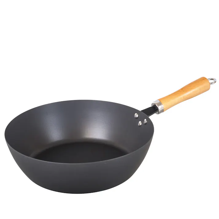 永良 IH対応窒化鉄いため鍋 30cm RB-3283 「窒化処理」で丈夫さ&防錆性がアップ 永良 IH対応窒化鉄フライパン