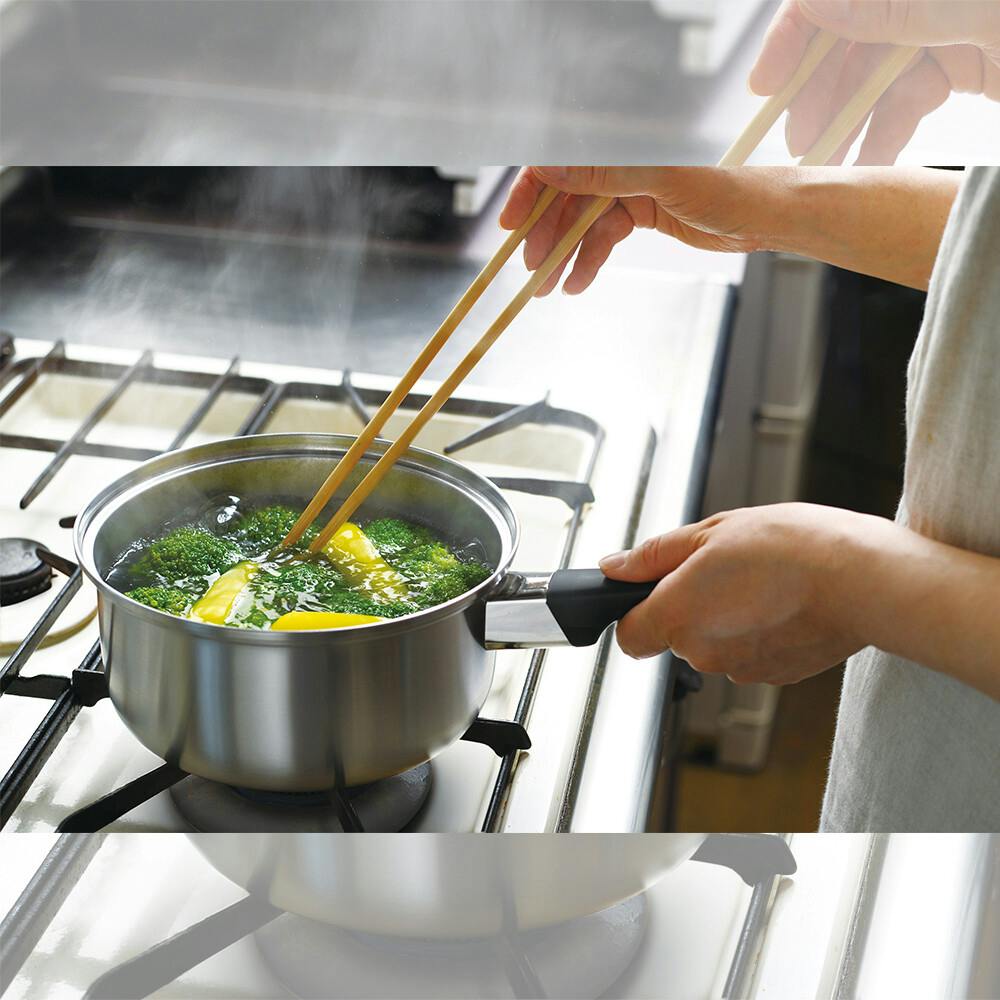 燕三 IH対応片手鍋18cm＆両手鍋20cm（EM-019） 【日本製