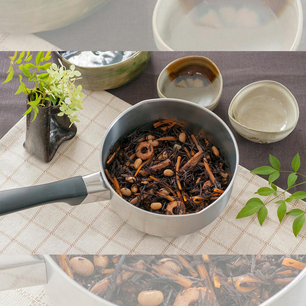 燕三 IH対応雪平鍋16cm＆片手鍋18cm＆両手鍋20cm（EM-020） 【日本製