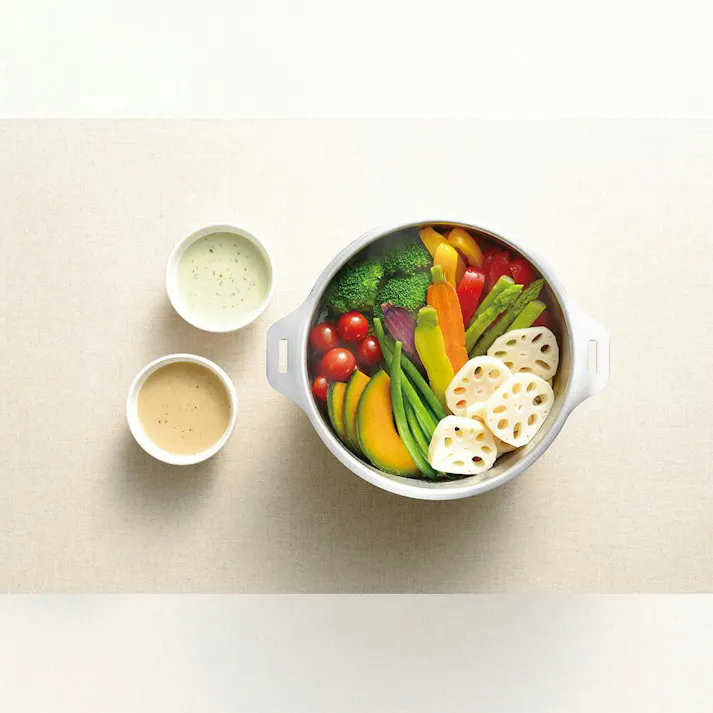 燕三 IH対応ハンドル着脱式鍋18・20cmセット(蒸し台付)(EM-030) 【日本製】ステンレス鍋 セット 和平フレイズ