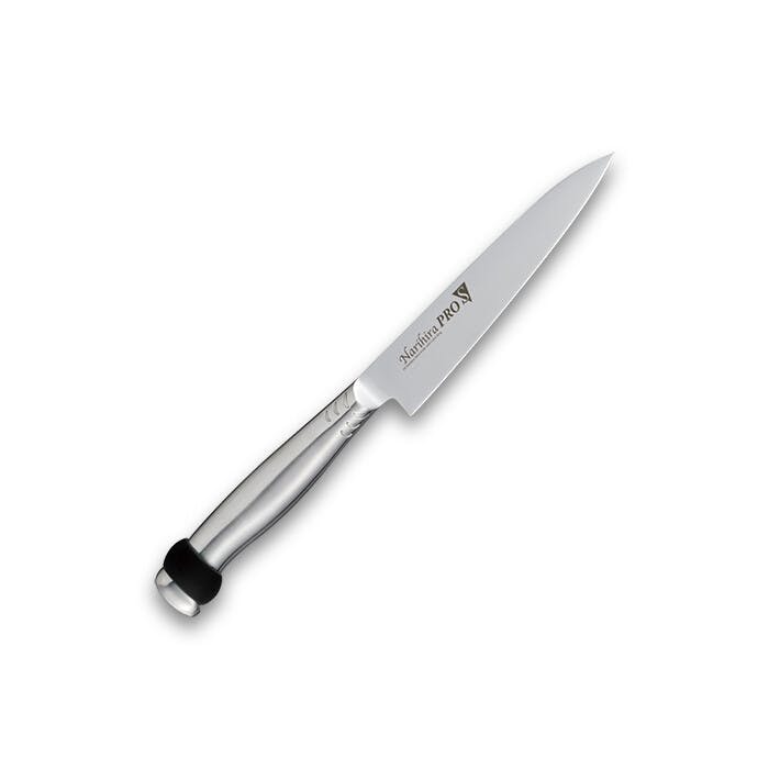 Narihira PRO シリコンリング付オールステンレス ペティナイフ130mm ブラック FC-3100BK ナリヒラ プロ 包丁 ナイフ 包丁・ナイフ・はさみ・ピーラー Narihira PRO シリコンリング付オールステンレス ペティナイフ130mm ブラック FC-3100BK ナリヒラ プロ 包丁 ナイフ 包丁・ナイフ・はさみ・ピーラー