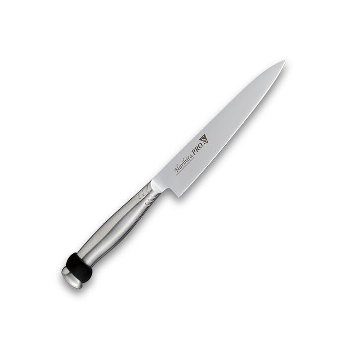 Narihira PRO シリコンリング付オールステンレス ペティナイフ150mm ブラック FC-3101BK ナリヒラ プロ 包丁 ナイフ 包丁・ナイフ・はさみ・ピーラー Narihira PRO シリコンリング付オールステンレス ペティナイフ150mm ブラック FC-3101BK ナリヒラ プロ 包丁 ナイフ 包丁・ナイフ・はさみ・ピーラー