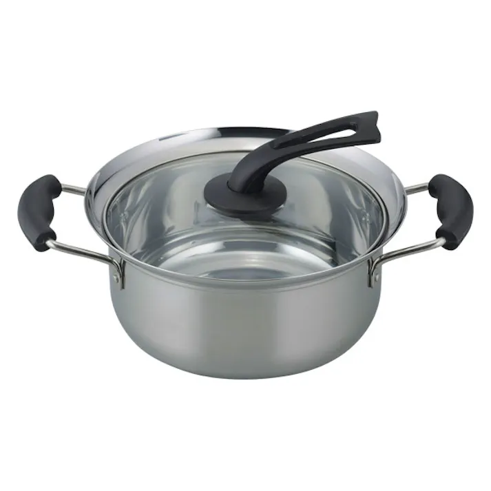 コボレーズ IH対応ふきこぼれにくい両手鍋22cm(KR-7865)