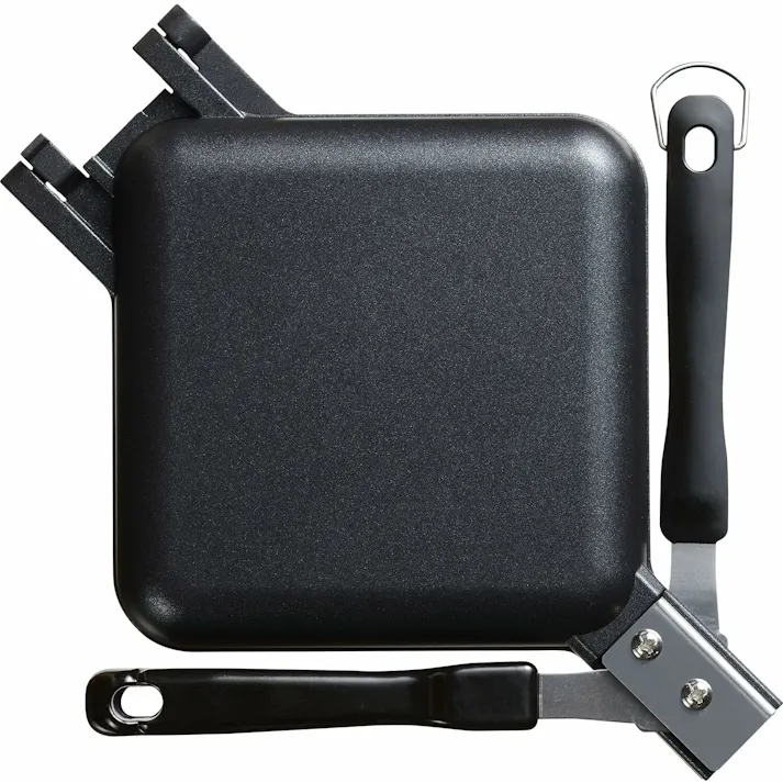 キャンプラス 折りたためるホットサンドメーカー MB-2237 アウトドア キャンプ