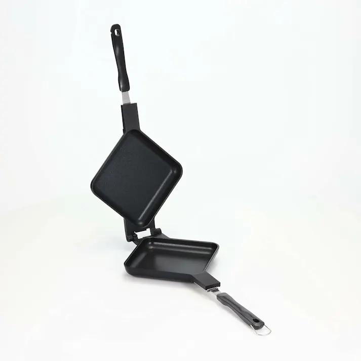 キャンプラス 折りたためるホットサンドメーカー MB-2237 アウトドア キャンプ