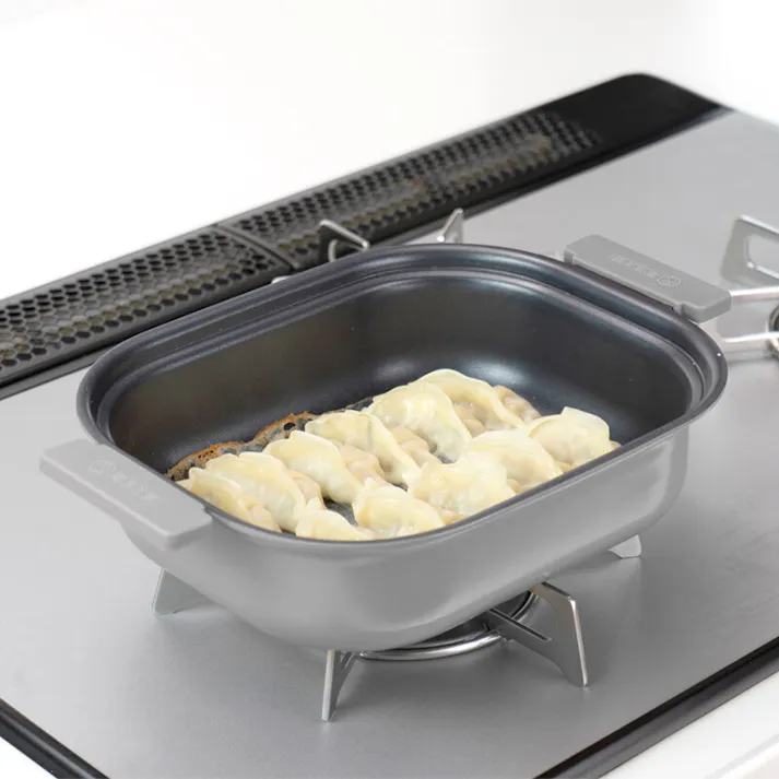 クックタブ テーブルポット18×23cm グレー RB-2861 フッ素樹脂加工 鍋