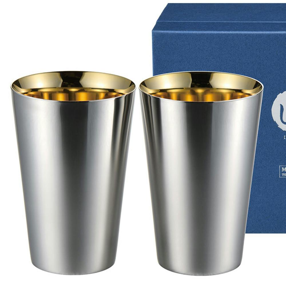 匠弥 ステンレスタンブラー390ml 2pcs(内面金メッキ) TY-100 職人技から生まれた究極のプレミアムタンブラー グラス・タンブラー 匠弥 ステンレスタンブラー390ml 2pcs(内面金メッキ) TY-100 職人技から生まれた究極のプレミアムタンブラー グラス・タンブラー