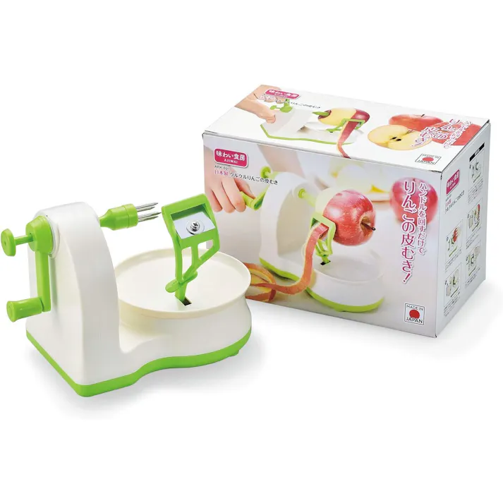 味わい食房 日本製クルクルりんごの皮むき ARK-691 【日本製】スライサー 皮むき器