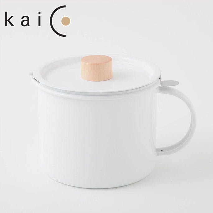 Kaico カイコ オイルポット 活性炭フィルター付き【油ポット 油こし器 琺瑯 ホーロー ほうろう 活性炭 ろ過 キッチン用品 日本製】